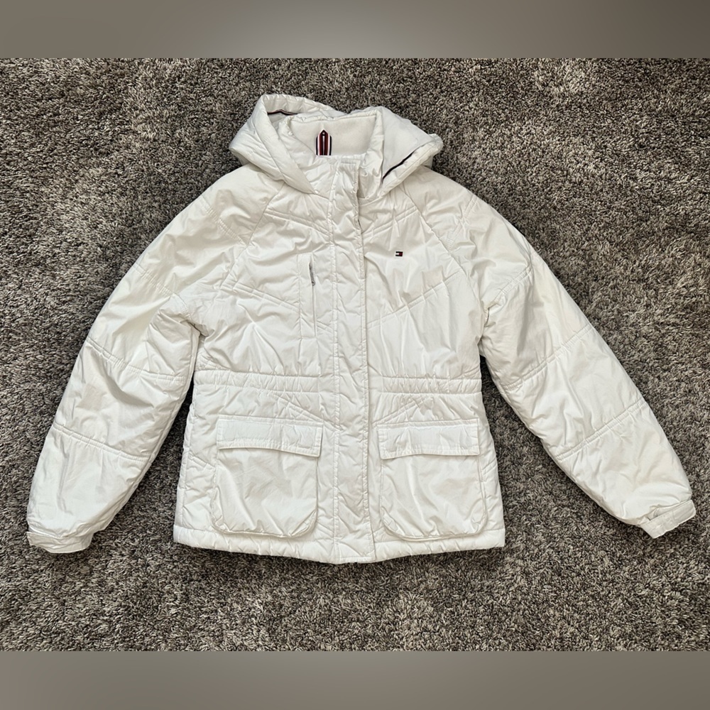 Tommy Hilfiger kids white puff Jacket - Picture 1 of 5